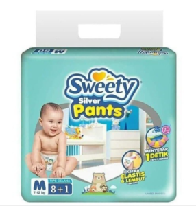 sweety silver pants size m